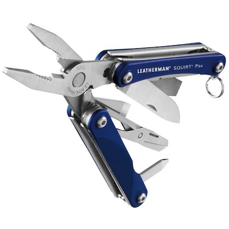 小物 Supreme/Leatherman Squirt PS4 Multitool Leatherman Squirt Ps4 Multi-Tool, Blue, 9 Tools 831191 | Zoro
