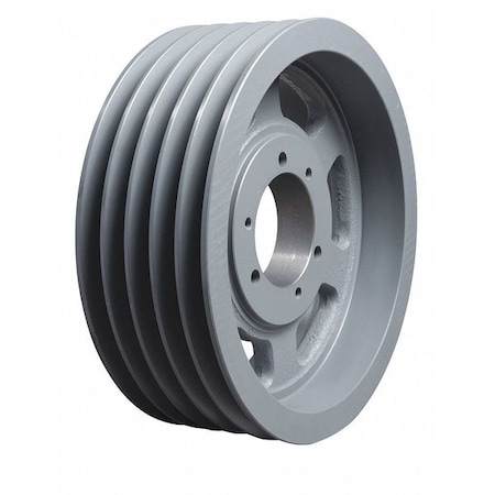 Zoro Select 1 in to 3-15/16 in Quick Detachable Bushed Bore 5 Groove V-Belt Pulley 28 in OD 5V2805