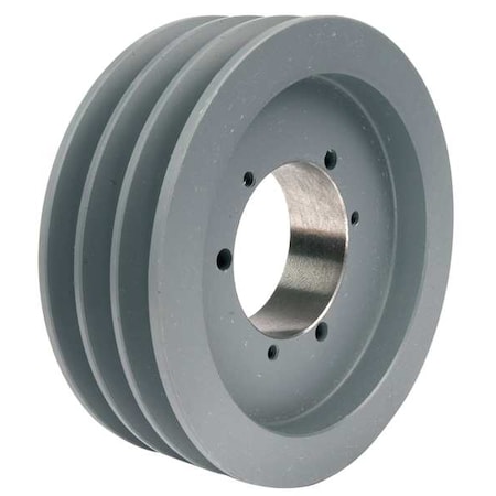 ZORO SELECT 1/2" to 2-1/2" Quick Detachable Bushed Bore 3 Groove 9.35 in OD 903B