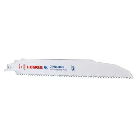 Lenox 9 in L x 6 TPI Reciprocating Saw Blade, 2 PK 20598966R
