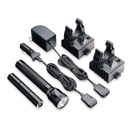 Streamlight Black Rechargeable Xenon Industrial Handheld Flashlight, 90 lm 75014