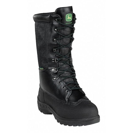John Deere Size 11-1/2 Men's Miner Steel Work Boots, Black JD9620