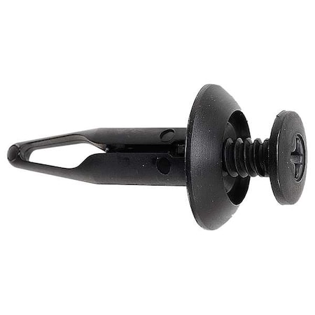 Zoro Select Push-In Rivet, Flat Head, 453/500 in L, Nylon Body, 25 PK 5ZDL9