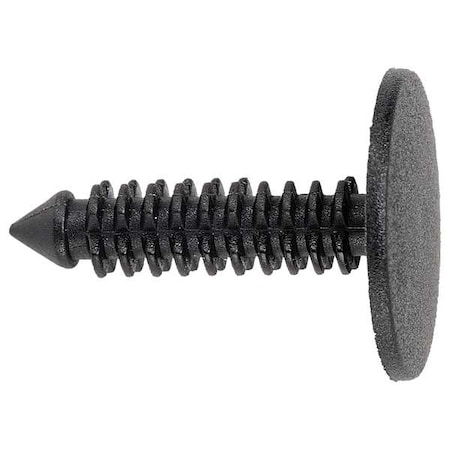 Zoro Select Push-In Rivet, Flat Head, 0.2188 in Dia., 3/4 in L, Nylon Body, 50 PK 5ZDL4