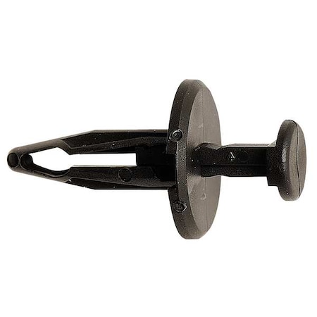 Zoro Select Push-In Rivet, Flat Head, 20 mm L, Nylon Body, 25 PK 5ZDU8