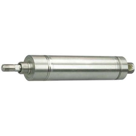 Parker Air Cylinder, 3 in Bore, 6 in Stroke, Round Body Double Acting, Stainless Steel . 3.00DXPSR06.00