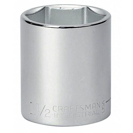 Craftsman Industrial 1/2" Drive, Hex SAE Socket, 6 Points 9-24172