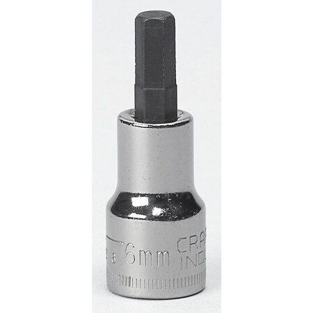 Craftsman Industrial Socket Bit, 3/8 Dr, 6mm, Hex 9-2326