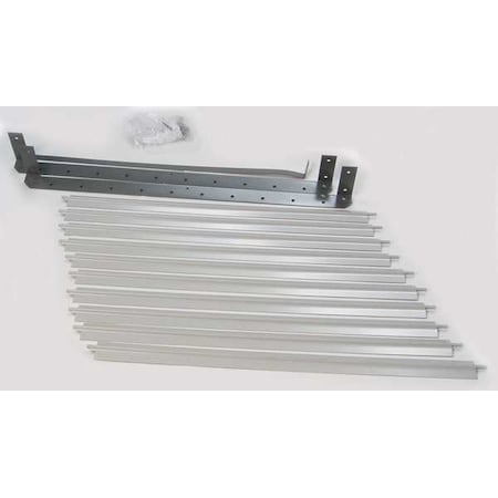 Dayton Vertical Louver Kits, Gray, 22-15/16" H 5ZKD3