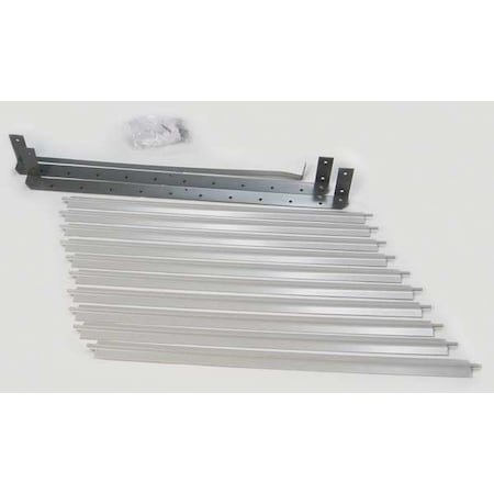 Dayton Vertical Louver Kits, Gray, 22-15/16" H 5ZKD4