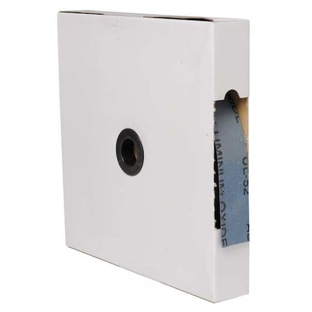 Zoro Select Abrasive Roll, 1-1/2"W x 150 ft.L, 80G, Blu 072386-0