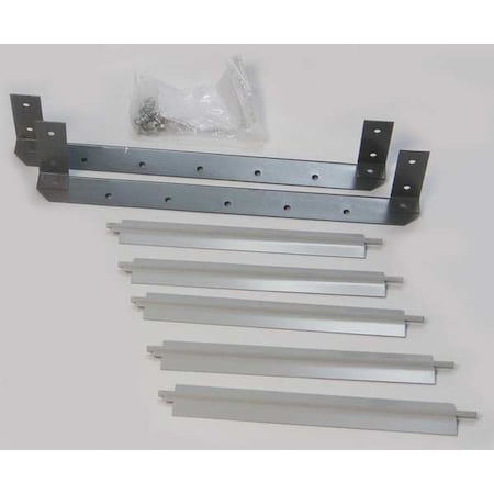 Dayton Vertical Louver Kits, 19-3/16" H, Gray 5ZKC0