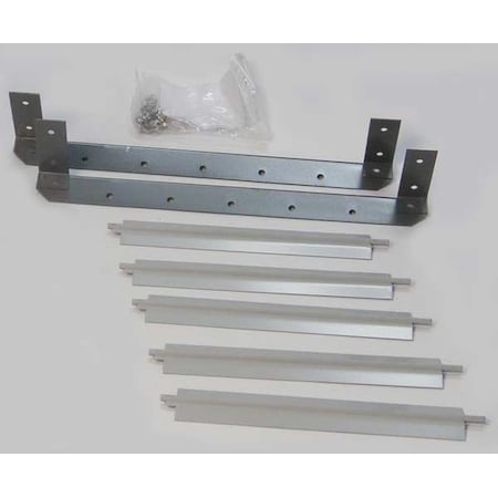 Dayton Vertical Louver Kits, Gray, 12-15/16" H 5ZKC2