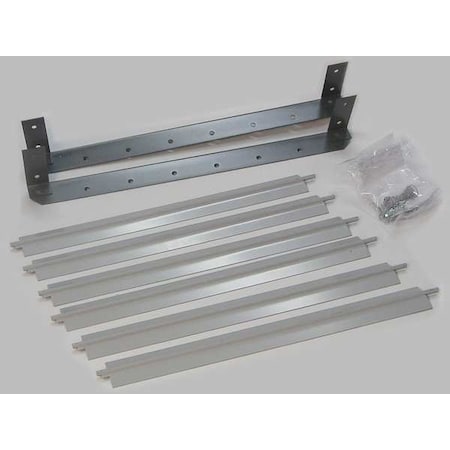 Dayton Vertical Louver Kits, 29-23/32"H, Gray 5ZKA7