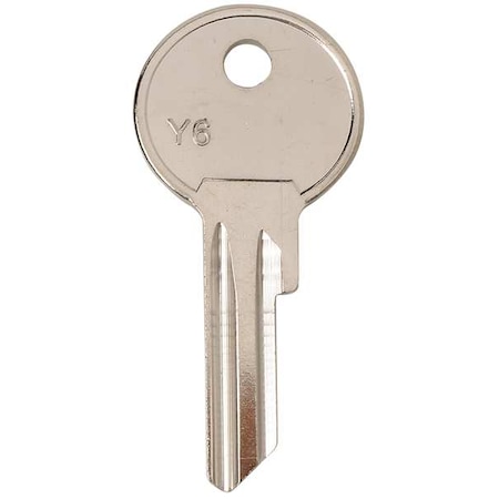 Zoro Select Key Blank, Y6, PK25 5ZLE7