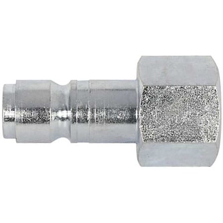 Zoro Select Coupler Plug, FNPT, 1/2, Steel 5ZLP8