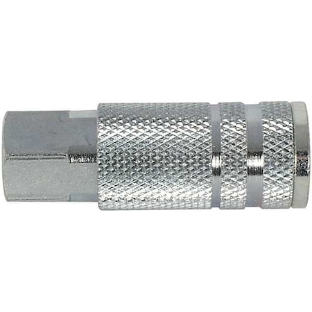 Zoro Select Quick Coupler Body, FNPT, 1/4, Steel 5ZLP6