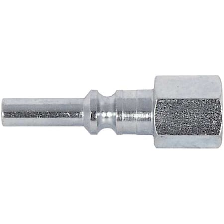 Zoro Select Coupler Plug, FNPT, 1/4, Steel, PK2 5ZLR5