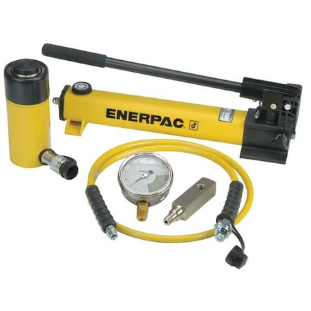 ENERPAC SCR256H, 25 Ton, 6.25 in Stroke, Hydraulic Cylinder and Hand Pump Set SCR256H