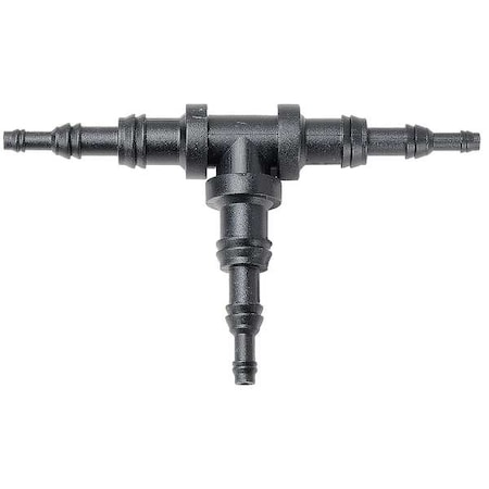 Zoro Select Vacuum Connector, 1/8, 1/4, 3/8In, Nylon, PK5