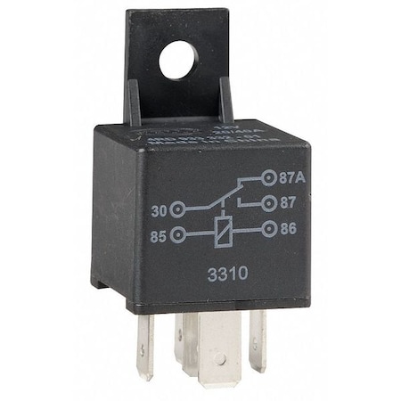 Zoro Select Mini Change Over Relay, SPDT, 40A, 12VDC 5ZMU0
