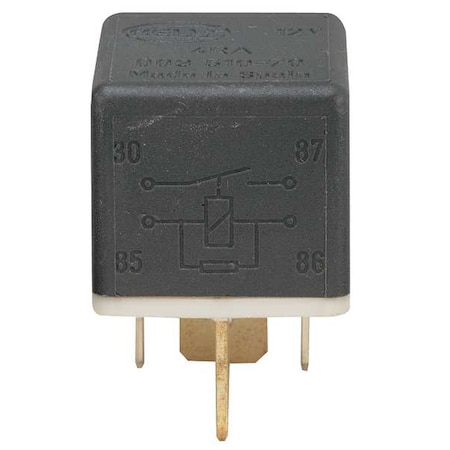Zoro Select Mini Relay, SPST, 30A, 12VDC 5ZMU3
