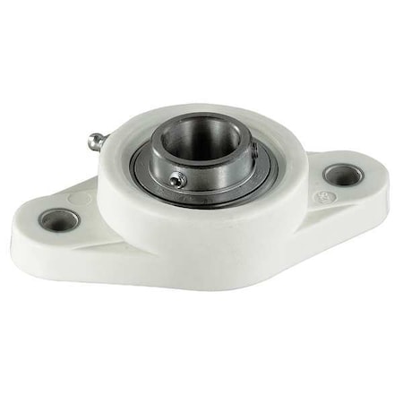 NTN Flange Bearing, 2-Bolt, Ball, 1" Bore SUCNFL205-16