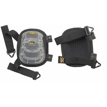 Clc Work Gear Knee Pads, Stabilizer, PU Foam Pad, TPE Cap, Quick Release Closure, 2 Straps, Gray, Universal 376
