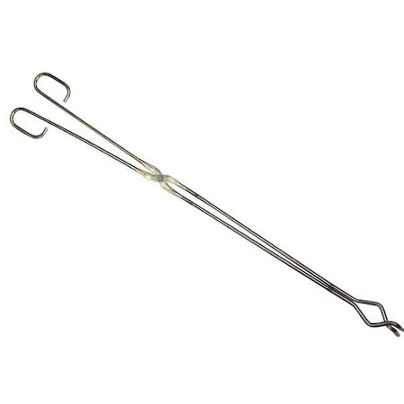 Zoro Select Crucible Tongs, 20 In, Nickel Plated Steel 5ZPT9