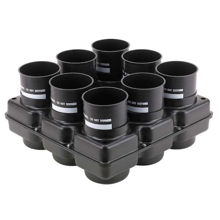 Humboldt Test cylinder Transport Rack, 4 In 5ZPX6