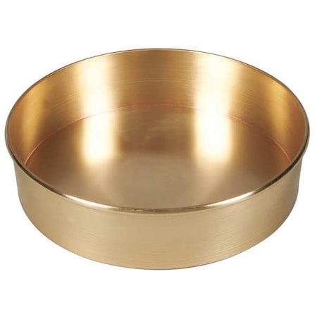 Humboldt Sieve Bottom Pan, 200mm x 50mm, Brass 5ZPY8