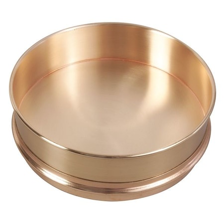 Zoro Select Sieve Separator Pan, 200mm x 25mm, Brass 5ZPY9