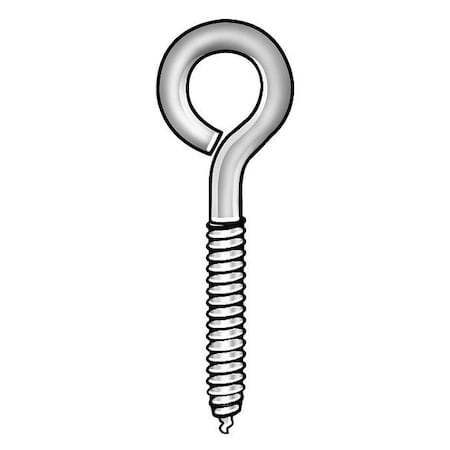 Turned Wire 5/8In Eyebolt PK10 5/16-18 