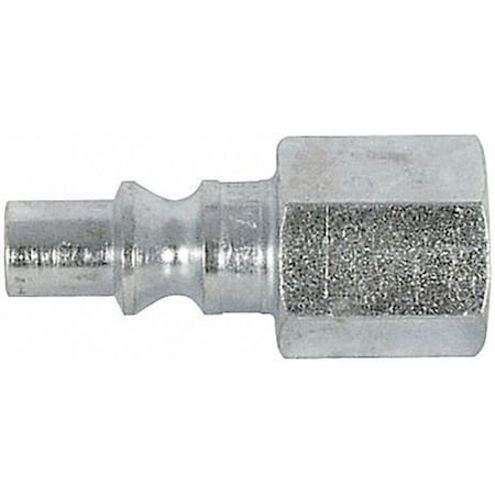 Zoro Select Coupler Plug, FNPT, 1/4, Steel, PK2 5ZVJ4
