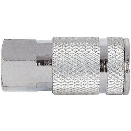 Zoro Select Quick Coupler Body, FNPT, 1/4, Steel, PK2 5ZVJ6