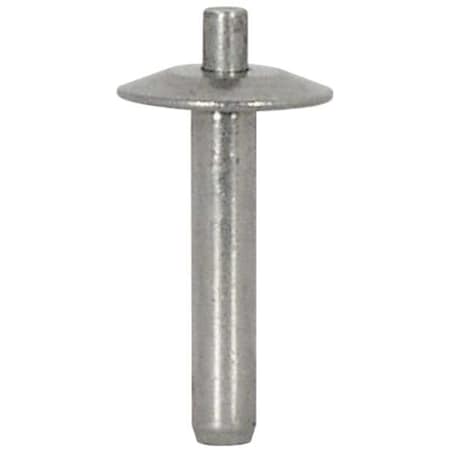 Zoro Select Nail Drive Anchor, 3/16" Dia., 7/16" L, Aluminum Plain, 500 PK 5ZVL7