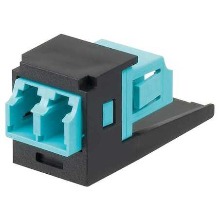 Pannet Adapter, Multimode Duplex LC Fiber, Black CMDSAQLCZBL