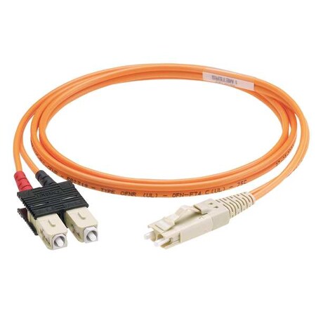 Pannet Fiber Optic Patch Cord, SC/LC, 3m, Multi F6E3-10M3Y