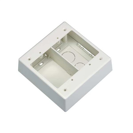 Panduit Junction Box, Gang Box Type, 2 Gangs, PVC JBP2SIW
