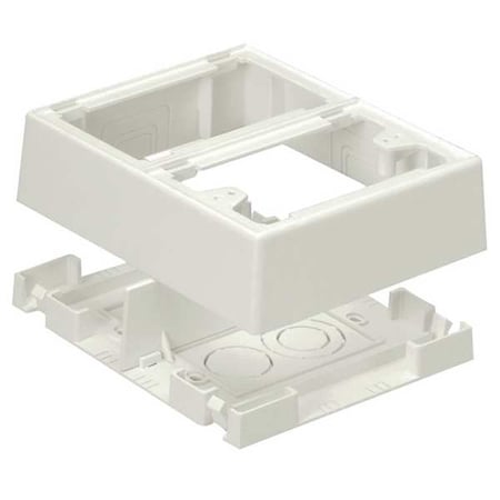 Panduit Fast-Snap Box, Off White, PVC, Boxes JBP2FSIW