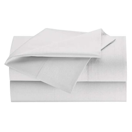 Westpoint Home Fitted Sheet, King, White Stripe, PK6 1S49760