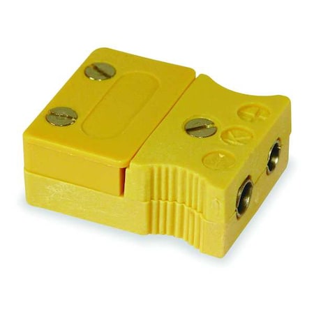 Tempco Thermocouple Jack, K, Yllw, QD, Glss Filled TCAR-1009