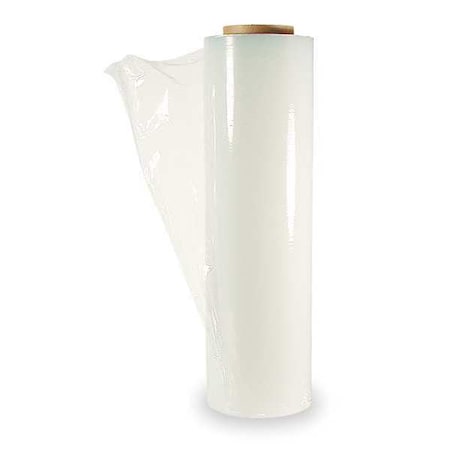 Zoro Select Stretch Wrap, 12" W x 2000 ft. L, 60 ga, Cast Style, Clear, Light Duty 15A933