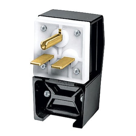 Hubbell Wiring Device-Kellems Straight Blade Plug, 6-30P, 30 A, 250V AC, 2 Pole, Screw Terminals, Grounded HBL9331