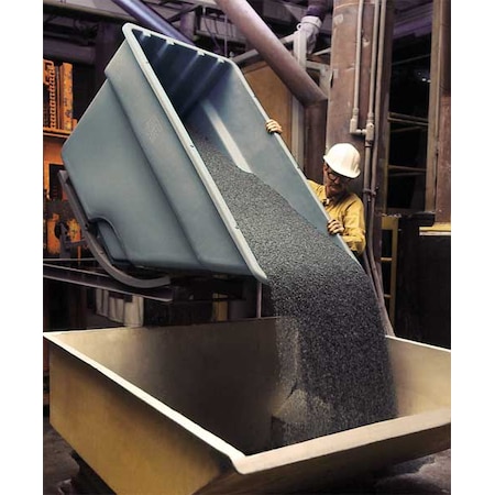 RUBBERMAID COMMERCIAL PRODUCTS Self-Dumping Hopper,1/2 cu. yd.,750 lb ...