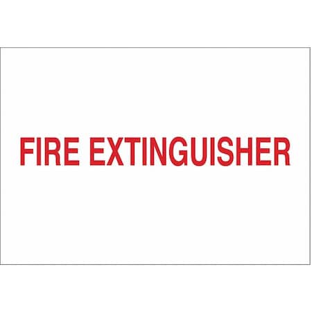 Brady Fire Extinguisher Sign, 7 in Height, 10 in Width, Plastic, Rectangle, English 25714