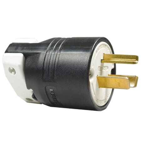 Hubbell Wiring Device-Kellems Straight Blade Plug, 10-30P, 30 A, 125/250V AC, 3 Pole, Screw Terminals, Non-Grounded HBL9337C