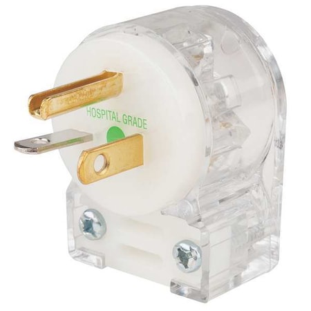 Hubbell Wiring Device-Kellems Straight Blade Plug, 5-20P, 20 A, 125V, 2 Pole, Screw Terminals, Grounded HBL8315CAT