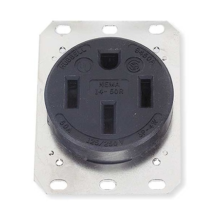 Hubbell Wiring Device-Kellems Straight Blade Receptacle, 1