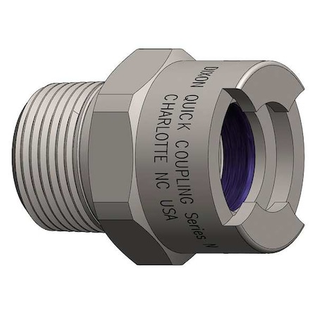 Dixon Female to Bowes Coupler, (M)NPT, 1/2, Steel 4NM6